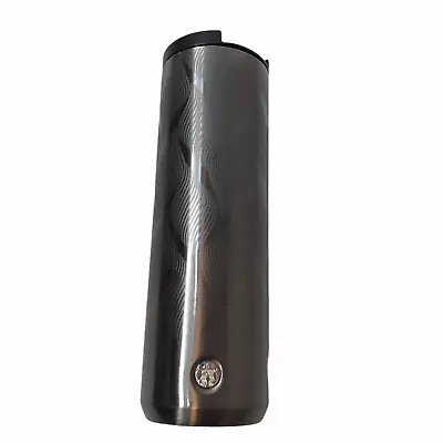$39.96 • Buy Starbucks Gray Vacuum Insulated Lines Travel Tumbler Cup Stainless Steel