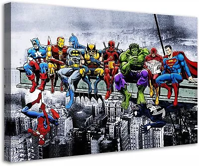 Superhero Avengers Movie Canvas Poster Series Modern Home Living Room Decorative • $14.90