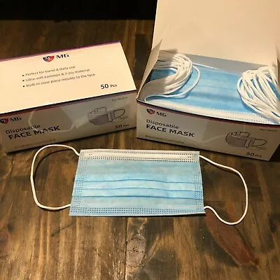 2500 PCS 3-PLY Layer Disposable Face Mask - Blue - BRAND NEW IN PLASTIC • $5.99