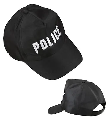 Police Hat Baseball Cap Kids Childrens Adults Ladies Men Cop Fancy Dress Costume • £5.40