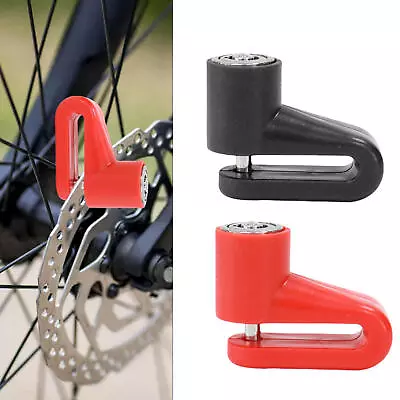 Red And Black Disc Brake Lock Motorbike Bicycle Scooter Motorcycle Security Keys • $8.94