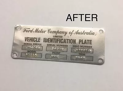 XM XP Ford Falcon Futura Fairmont Cortina ID Compliance Plate Tag Stickers • $15.50