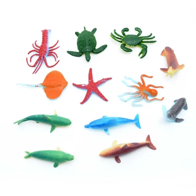 £3.19 • Buy 12 Sea Animals Figures Plastic Kids Birthday Party Bags Fillers Collectible Toys