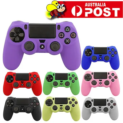 $5.45 • Buy Soft Silicone Cover Skin Rubber Grip Case For Sony Playstation 4 PS4 Controller