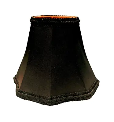 Vintage Small Satin Black Lamp Shade 5in Tall • $14