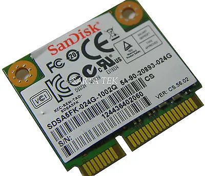 24GB SANDISK SDSA5FK-024G Half Mini PCI-E SOLID SDD Hard Drive • $15.29