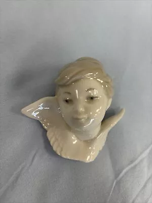 LLadro Angel Cherub Head Wall Mount Bust Handmade In Spain Vintage 3” • $0.99