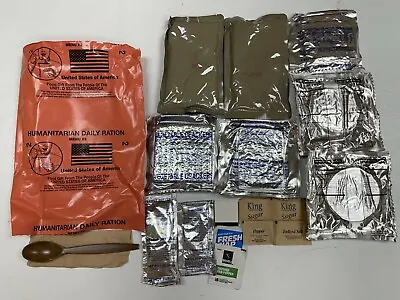 3 MRE Bags - 2 Meals Per Bag - Meals Ready To Eat Prepper Emergency Camping Food • $33