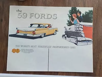 Lot Of 26 1959 Ford Brochure 8-pgs For The Skyliner Retractable Hardtop #1894 • $25