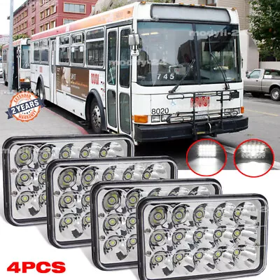 4PCS 4X6  LED Headlights Fit Nabi Bus 1995 1996 1997 1998 1999 2000 2001 2002 • $49.98