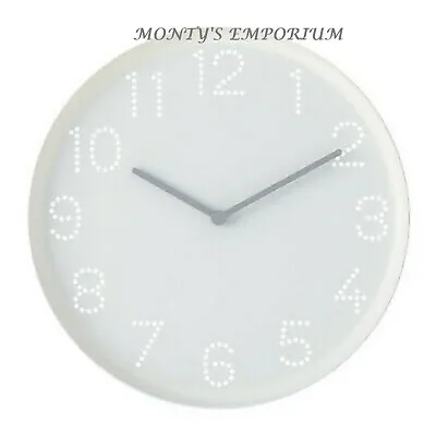 New Ikea TROMMA White Wall Clock 25cm Stylish Silent Quartz Clock  • £7.45