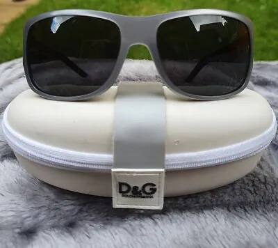 Dolce & Gabbana D&G Silver Unisex Sunglasses Gray On Crystal With Case 3011 • £69.99