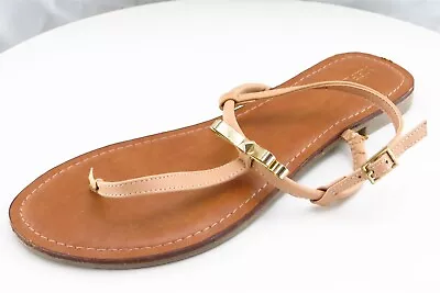 Merona Sz 8 M Tan Thong Synthetic Women Sandals Haley • $12.99