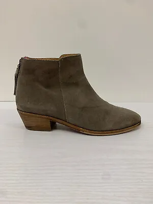 £29.99 • Buy Joules Boots Size 6 Grey Suede Leather Lined Zip Up Heeled Ankle Boot EU 39