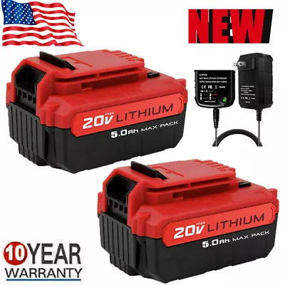 For PORTER CABLE 20V 20 Volt Lithium-Ion Battery/Charger Max PCC680L PCC685L NEW • $45.98