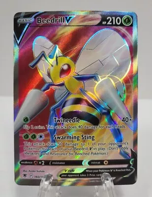 Beedrill V 160/180 Astral Radiance Full Art Ultra Rare Pokémon TCG  • $3.49