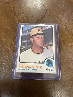 T.C.G 1973 Topps Baseball Ramon Hernandez #117 Base Pirates • $1.42