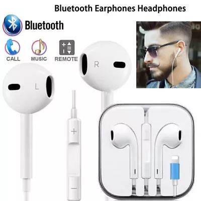 Wired Bluetooth Earphones Headphone Earbuds For IPad IPhone X 7 8 11 12 • $5.99