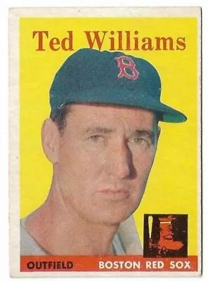 TED WILLIAMS 1958 Topps #1 Boston Red Sox EX-MT Vintage Box Find 🔥⚾🔥 • $349.99
