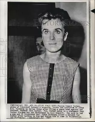 1965 Press Photo Marina Porter After Filing Peace Bond Against Husband In Texas • $23.90