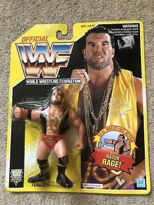 £194.99 • Buy Vintage WWF Hasbro Razor Ramon Series 7 MOC 1992 Wrestling Figure Yellow Scott