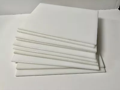 $38.95 • Buy 20 Pieces HDPE Plastic Sheet 1/4  X 8” X 12” White Smooth