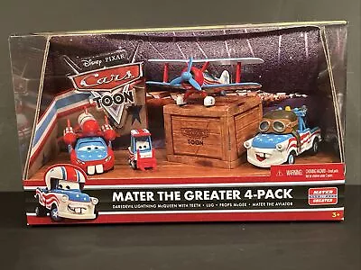 Disney Pixar Cars Toon Mater The Greater 4-Pack Lightning Teeth Lug Props Mater • $99.99