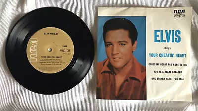 45RPM Elvis Presley Your Cheatin Heart RCA Victor 20408 Australia 7  N-MINT • $10