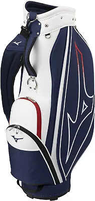 MIZUNO Golf Men's Cart Caddy Bag NX.6 Navy White 9 X 47 Inch 2.6kg 5LJC2402 • $215.44