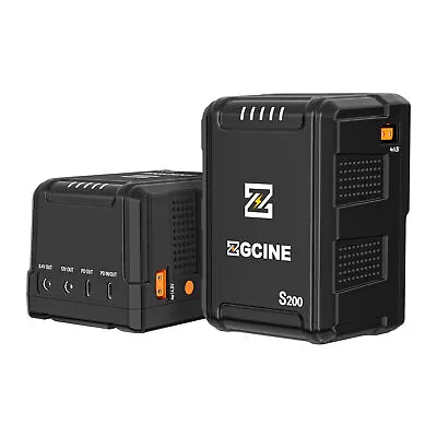 $229 • Buy ZGCINE S200 199.8Wh V Mount Battery 14.8V V-Lock Rechargeable Li-ion Battery 