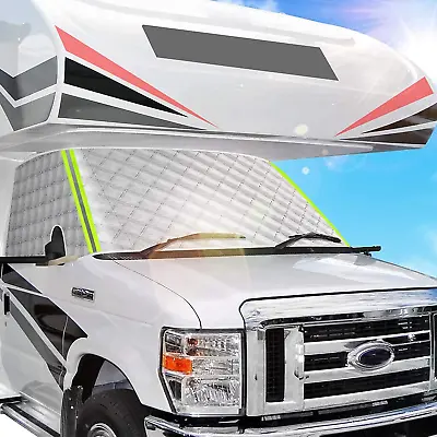 Windshield Cover RV Window Sunshade Cover For Class C Ford E450 1997-2022 Motorh • $46.99