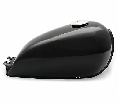 The Pacifica Bobber Gas Tank - Black - Cafe Racer Motorcycle Fuel Retro Classic • $84.95