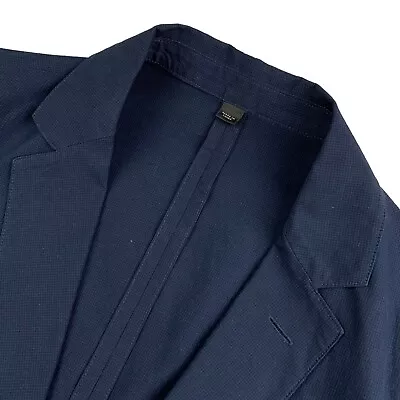 J.Crew Men's Ludlow 100% Cotton Unstructured 2-Button Blazer Navy Blue • 36R • $63.17