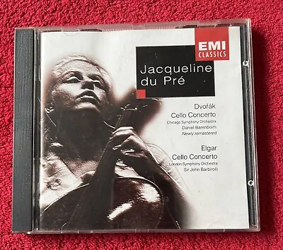 JACQUELINE DU PRE - ELGAR - Dvorak - EMI CLASSICS - UK CD - Booklet • £3.85