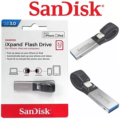 SanDisk IXPand Flash Drive USB 3.0 32GB 64GB 128GB 256G 16G Memory For IPhone  • $55.95