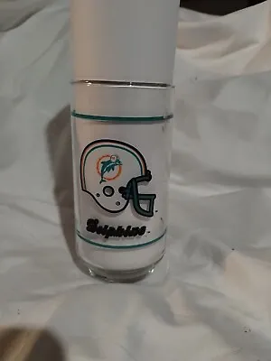 Miami Dolphins Mobil Gas Glass Vintage Logo Cup Mug NFL Memorabilia Collectible  • $7.50