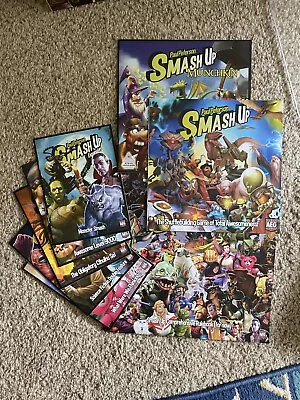 Smash Up Lot - Sleeved Cards 6 Expansions With Bigger Geekier Box • $125