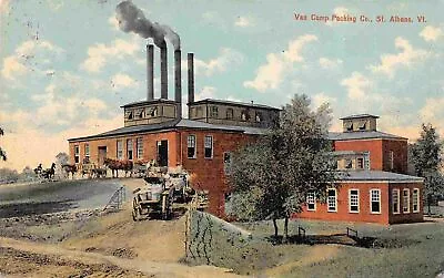 Van Camp Packing Plant Factory St Albans Vermont 1911 Postcard • $7.95