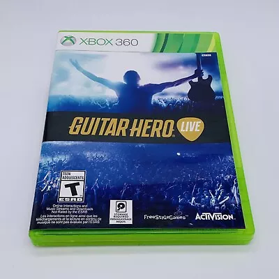 Guitar Hero Live Game Microsoft Xbox 360 2-Disc Set 2015 - No Manual Tested • $9.90