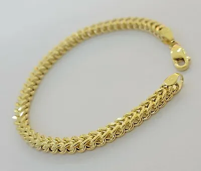 Real 10k Gold Franco Bracelet 8  5mm 10kt Yellow Gold Authentic 10kt MEN STRONG • $577.94