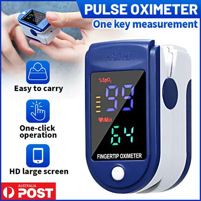 Finger Pulse Oximeter Blood Oxygen Saturation Professional Heart Rate Monitor • $10.99