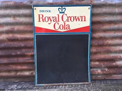 Rare Vintage RC Cola Sign Menu Chalk Board Sign Soda Pop 19x27 Royal Crown Sign • $298