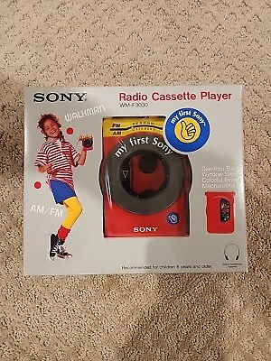 Walkman Radio Cassette Player MY FIRST SONY - WM-F3030 BRAND NEW Complete In Box • $299