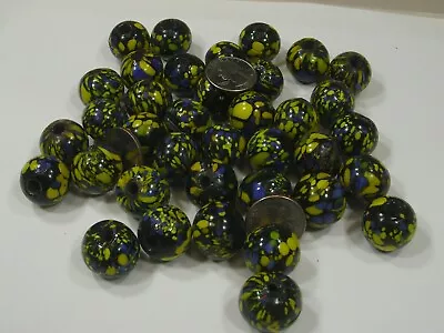 2 Pounds Large Multicolor India Handmade Millefiori Glass Beads Bulk (KAP-64) • $25