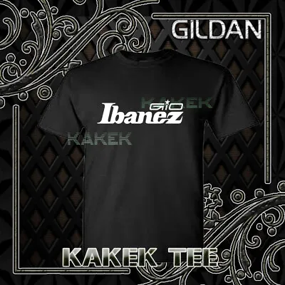 New Shirt Ibanez Guitar Logo Men's Black T- Shirt USA Size S To 5XL • $23.99