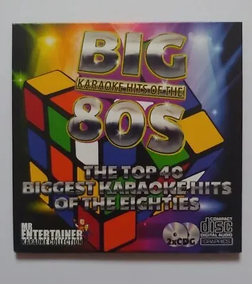 Mr Entertainer Big Karaoke Hits Of The 80s - 40 Tracks / 2 CD+G/CDG Discs Set • £12.99