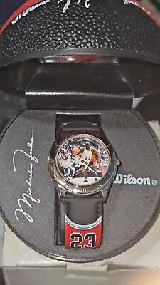 1997 Wilson Avon Michael Jordan Watch #23 In Original Basketball Case. • $45