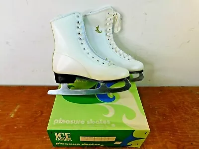 Vintage Ice Capades Pleasure Skates Ice Skates White Size 1 NOS • $49.99