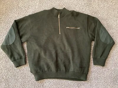 Vintage Cabela's Windshear Sweater Adult XL Green Heavy A Green Wool • $35