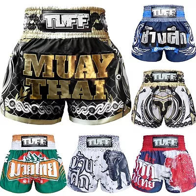 TUFF Muay Thai Shorts Boxing Shorts MMA Trunks Kickboxing Training Gym Shorts M6 • $45.99